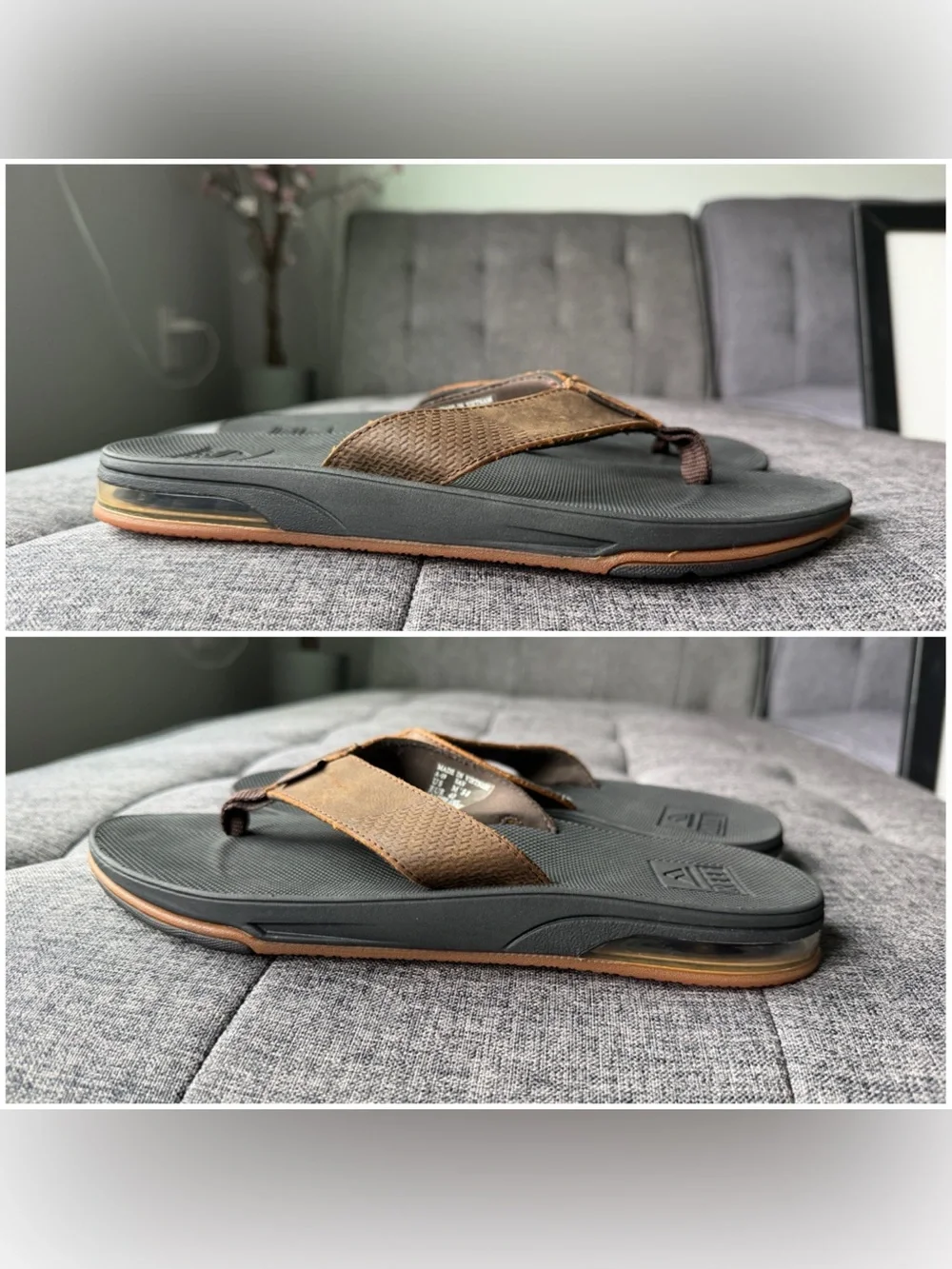 New Reef Leather Fanning Low Men’s Size 8
